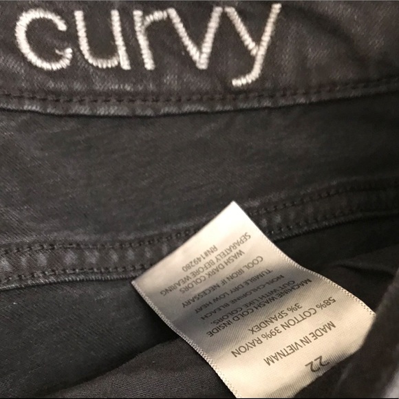 Slink high rise jeans size 22 black - Picture 8 of 8